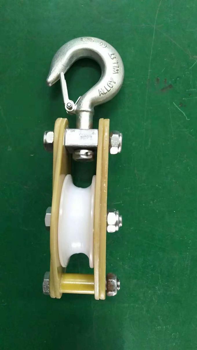 50KN Nylon Sheave Insulated Hoisting Tackle Merangkai Alat