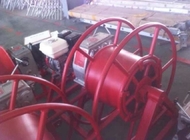 Penarik Kabel Winch Bertenaga Mesin Bensin 5 Ton Untuk Pengambilan / Merangkai Konduktor