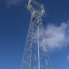 Menara Transmisi Daya Baja Sudut Kepala Cat ISO9001