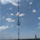 15 - 80m Tinggi Galvanis 3 Berkaki Tubular Steel Tower Untuk Telekomunikasi