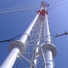 Three Tube 138kv Telescopic Antenna Tower Untuk Layanan Utilitas