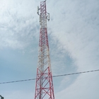 Sst Angular 10meter Telekomunikasi Menara Baja Galvanis Dengan Cahaya Penerbangan