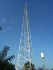 Menara Komunikasi Pendukung Mandiri Berkaki Empat Baja Sudut Untuk Telekomunikasi