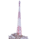 4 Berkaki Galvanis ASTM A123 Angle Steel Tower Komunikasi Radio Wifi Gsm