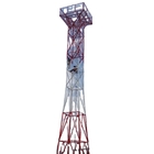 ANSI 4 Berkaki Kisi Antena Menara Baja Galvanis Sudut Dengan Bracket