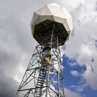 110KV Antena Menara Telekomunikasi Struktur Radar Baja Sudut Galvanis