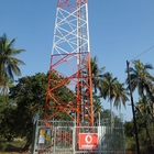 Menara Baja Telekomunikasi 3leg 4leg Angular Galvanized Sst 49m