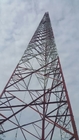 60m Menara Baja Telekomunikasi Galvanis yang Dicelup Panas Q345