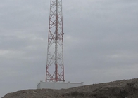 ANSI 4 Berkaki Kisi Antena Menara Baja Galvanis Sudut Dengan Bracket