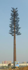 Telekomunikasi Palm Tree Steel Monopole Tower Hot Dip Galvanis