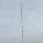0 - 200m Steel Galvanized Guyed Mast Tower Dengan Kurung Penangkal Petir