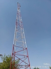 Menara Antena Telekomunikasi Sudut Baja Galvanis Dengan Kurung