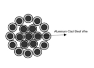 Pembangkit Listrik Bare Aluminium Conductor Clad Steel Wire ACSR