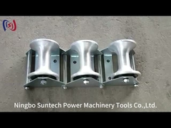 Alat-alat penyaringan Tiga benang nilon Roller panduan kabel untuk pekerjaan bawah tanah