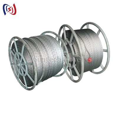 kualitas  Transmission Line Anti Twisting Braided Galvanised Conductor Steel Pilot Wire Rope pabrik