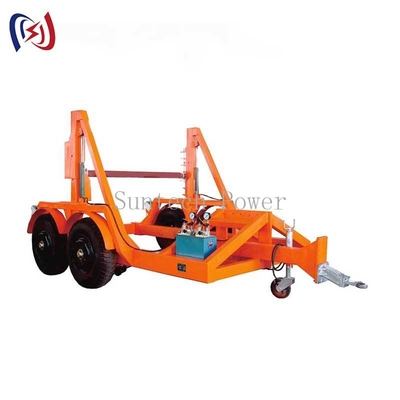 kualitas  Heavy Duty Cable Reel Trailer 20T Capacity for Industrial Transport pabrik