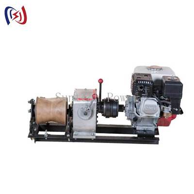 kualitas  High Speed Fast Powered Winch with 3-5T Tractive Force and 5-24m/Min Traction Speed for Power Line Work pabrik
