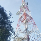 76m Self Supporting GSM Telekomunikasi Steel Lattice Tower