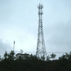 76m Self Supporting GSM Telekomunikasi Steel Lattice Tower