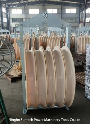 1160mm Diameter Besar Konduktor Kabel Pulling Pulley Stringing Block MC Nylon Block