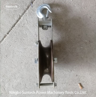 Kabel Kawat Grounding Menarik Blok Merangkai Konduktor Katrol