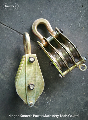 Alat-alat Erection Single Sheave Tower, Blok Pulley Baja Untuk Angkat / Angkat