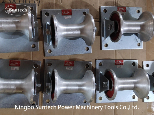 Roller Aluminium Galvanis Alat Bawah Tanah Roller Kabel Garis Langsung