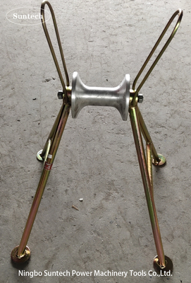 Kabel bawah tanah tanah Roller Steel Pipe Alat tarik tinggi