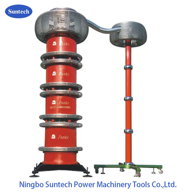 Vertikal AC Resonant Test System AC High Voltage Tester Dengan Frekuensi Variabel