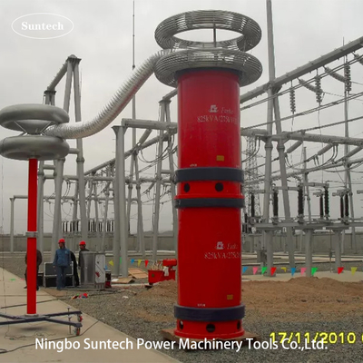 30-300Hz Frekuensi High Voltage Resonant Test System Dengan Sumber Daya Frekuensi Variabel