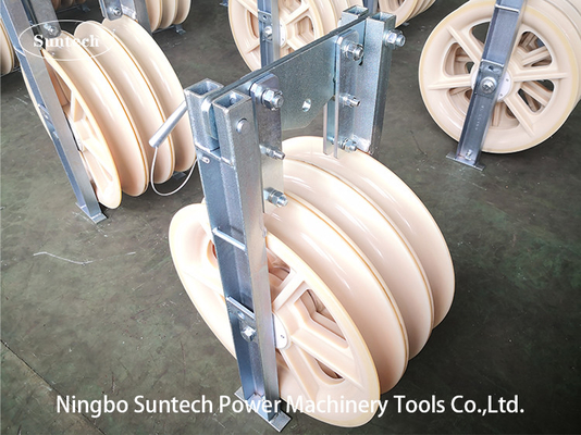 Blok Merangkai Konduktor Rol Nilon 660mm Untuk Kabel Bundel Overhead