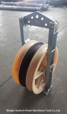 Peralatan Merangkai Konduktor Saluran Overhead Blok Merangkai Nylon Sheave