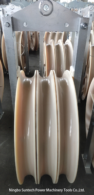 Jalur Transmisi 400KV Merangkai Blok Katrol Sheave Nylon 660mm