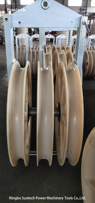 Jalur Transmisi 400KV Merangkai Blok Katrol Sheave Nylon 660mm