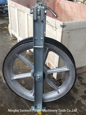 Jalur Transmisi Blok Katrol Merangkai Konduktor Roda Aluminium