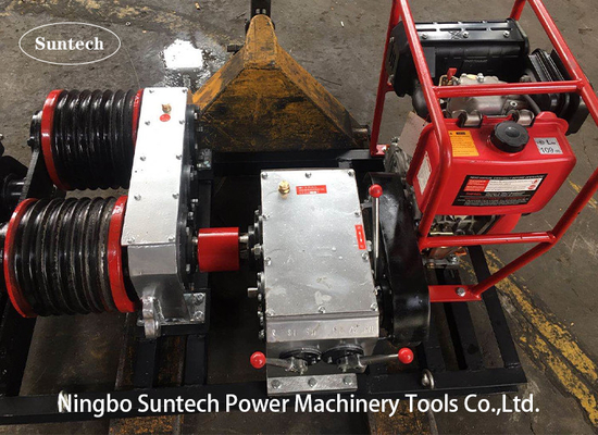 5 Ton Double Capstan Cable Winch Puller Dengan Mesin Honda GX390 13HP