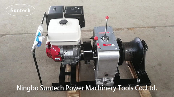 Merangkai Penarik Winch Kabel Bertenaga Kawat Penarik Tali Baja Silinder Penarik Winch