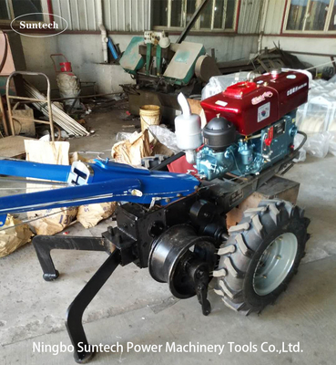 Double Drums 5T Cable Walking Tractor Winch Untuk Transmisi Daya