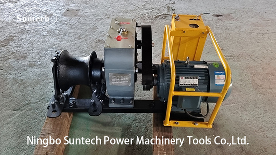 JJM5-D 5 Ton Cable Winch Puller Electric Hoisting Digunakan Dalam Transmisi Daya