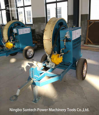 OPGW Stringing 7.5kN Hydraulic Cable Tensioner Dengan 1100mm Tension Wheel