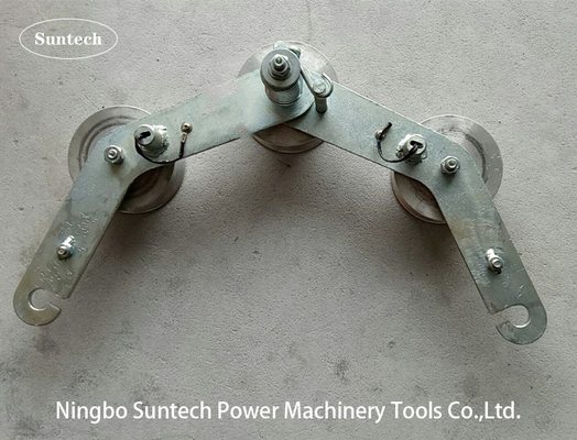 SHL75D Hook Ground Block Cable Pulling Pulley Untuk Konduktor / Tali Kawat Baja