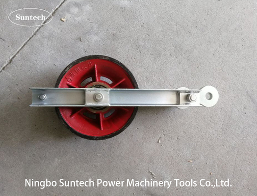 Blok Merangkai Konduktor Sheave Baja Tunggal 916mm 300KN