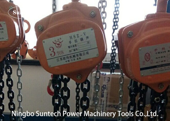 12m Manual Chain Hoist 200KN Alat Merangkai Saluran Transmisi