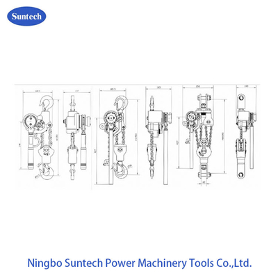 Alat Saluran Transmisi Aluminium Alloy Manual Menangani Seri Lifting Electric Chain Hoist