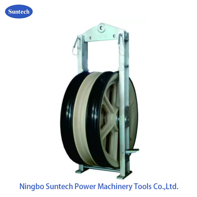 60kN Single Nylon Wheel Konduktor Merangkai Blok Katrol