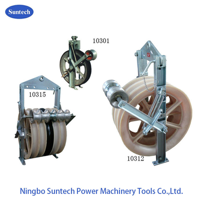 Nylon Sheaves Conductor Stringing Blocks Dengan Grounding Rollers