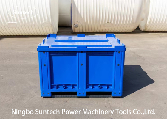 Stackable Heavy Duty Industri Gunakan 20 EA Warna Bule Bult Kontainer Plastik penyimpanan Kontainer Box