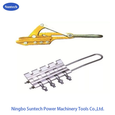 Aluminium Titanium Alloy Bolted Datang Bersama Clamp Untuk OPGW