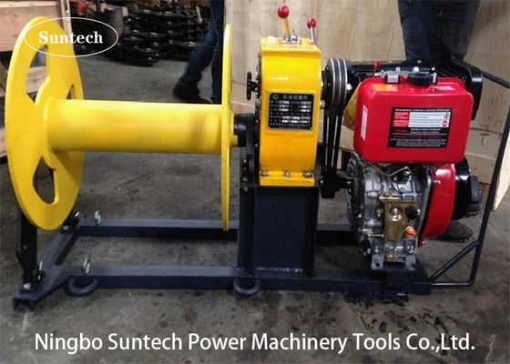 5 Ton Belt Drive Winch Mesin Diesel Kabel Bensin Honda Menarik Winch
