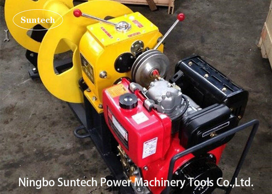 5 Ton Belt Drive Winch Mesin Diesel Kabel Bensin Honda Menarik Winch